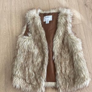 Girls Faux Fur Vest Size 8